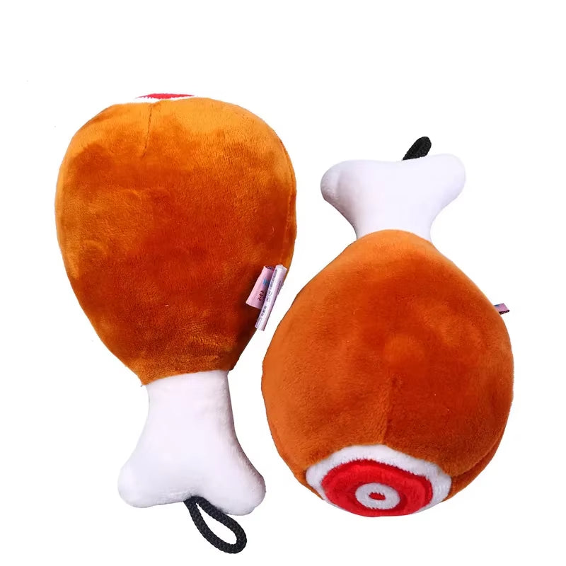 Petcircle Large Chicken Leg Toy Bite Resistant Sound Making Plush Dog Toy Teddy Dog Toys Wholesale Pet Circle Toys for Dogs