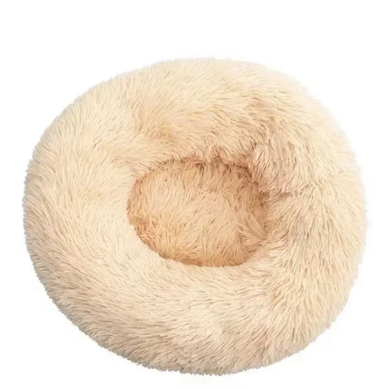 Pet Dog Bed for Dog Large Big Small for Cat House round Plush Mat Sofa Dropshipping Products Pet Calming Bed Dog Donut Bed