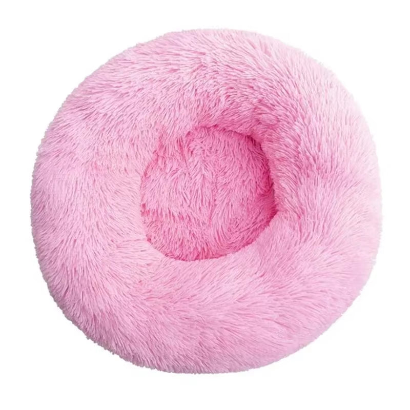 Pet Dog Bed for Dog Large Big Small for Cat House round Plush Mat Sofa Dropshipping Products Pet Calming Bed Dog Donut Bed