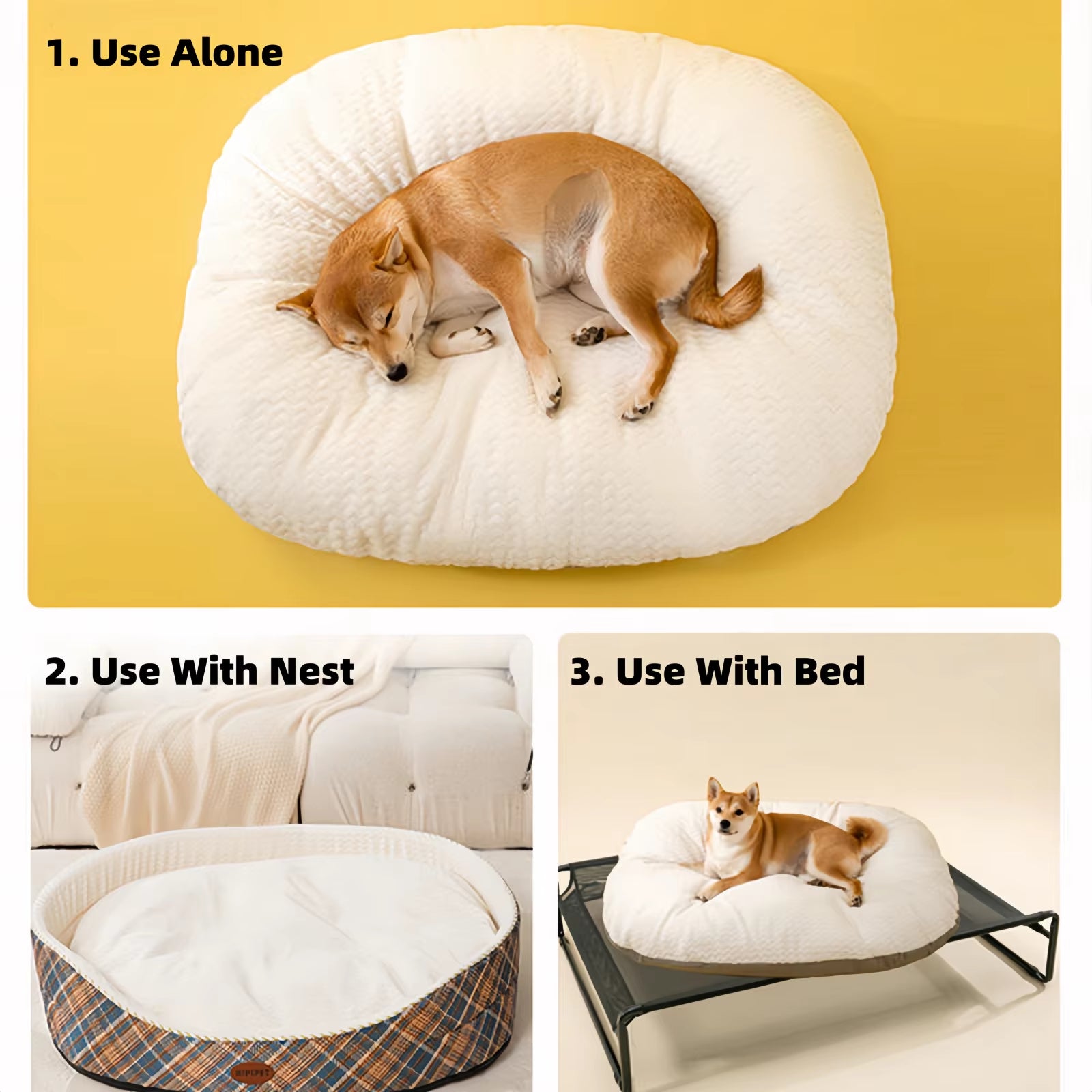 Large Dog Sofa Bed Warm Pet Nest Kennel for Medium Large Dog Cat Bed Thicken Soft Cushion Removable Washable Dog Sleeping Mat