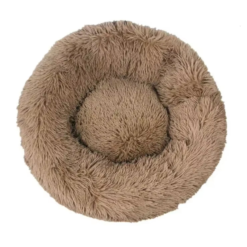 Pet Dog Bed for Dog Large Big Small for Cat House round Plush Mat Sofa Dropshipping Products Pet Calming Bed Dog Donut Bed