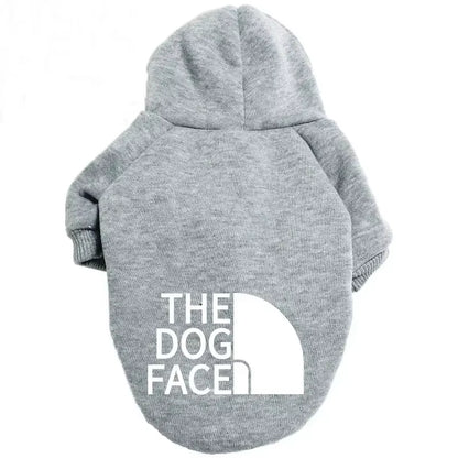 Dog Clothes Winter Hoodies Dog Face Wind Coat Warm for Small Medium Dogs Jacket Sweatshirt French Bulldog Jacket Clothing